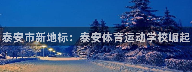 3377体育官网下载开户：泰安市新地标：泰安体育运动
